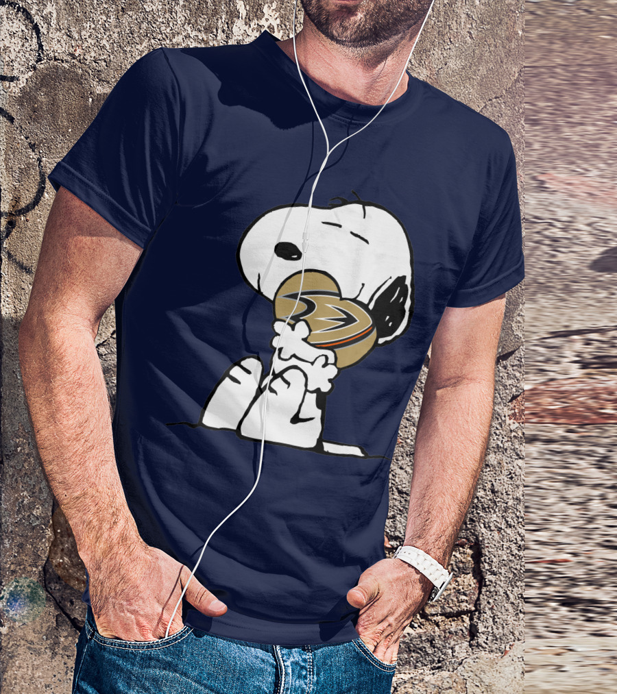 Anaheim Ducks Snoopy Hockey T-Shirt
