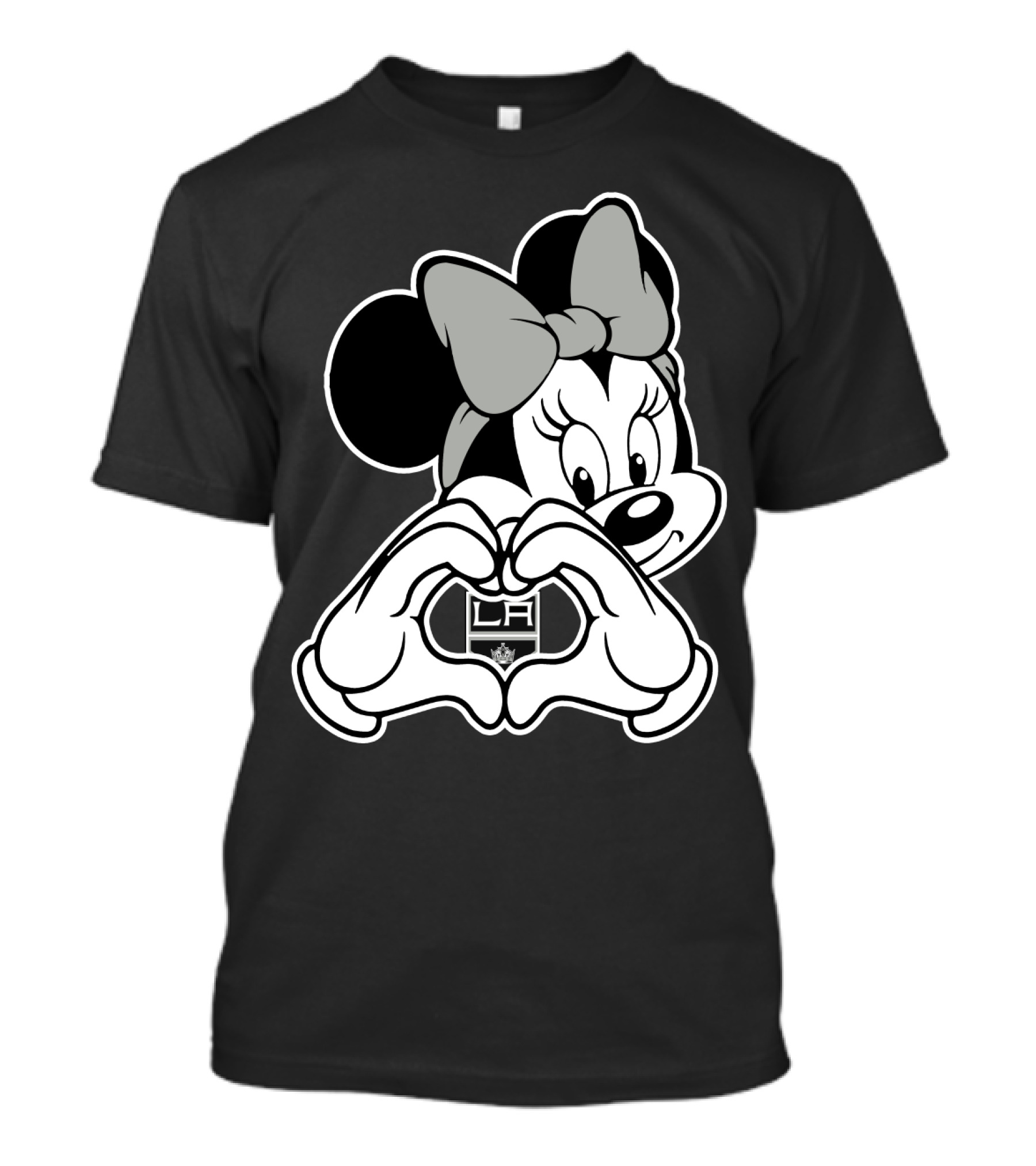 Minnie Mouse La Kings Heart Hands T-Shirt