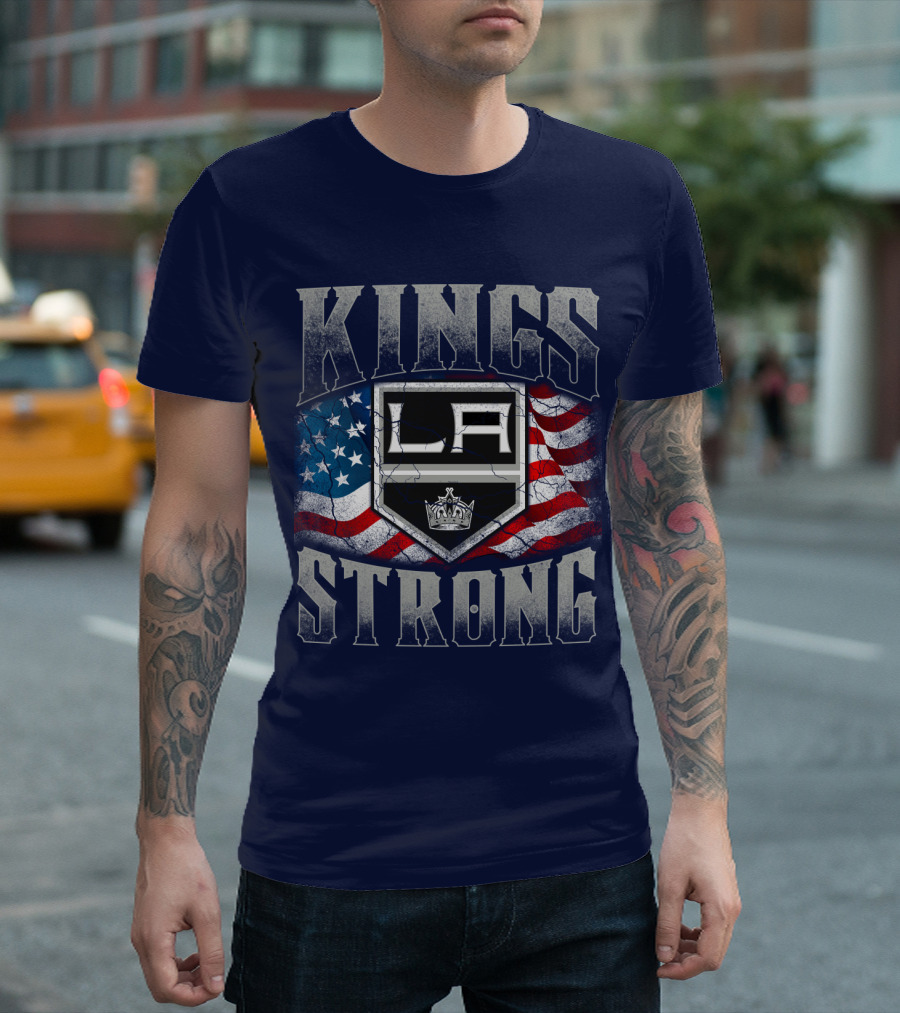 Kings Strong La American Flag T-Shirt