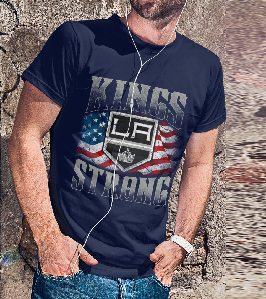 Kings Strong La American Flag T-Shirt