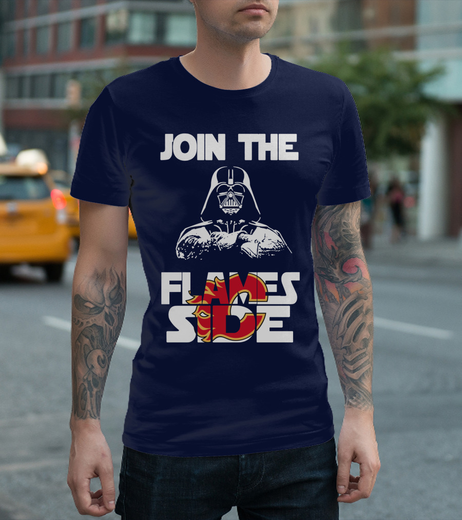 Join The Flames Side Calgary Flames T-Shirt
