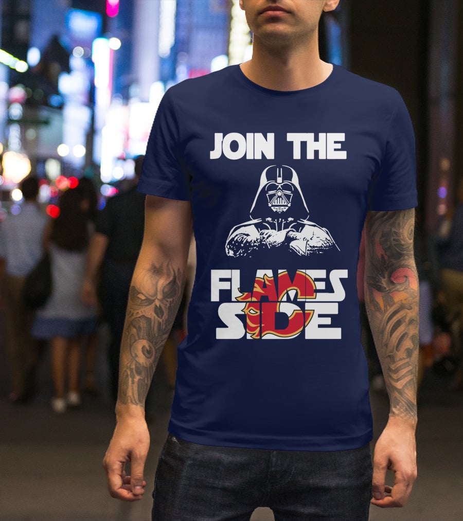 Join The Flames Side Calgary Flames T-Shirt