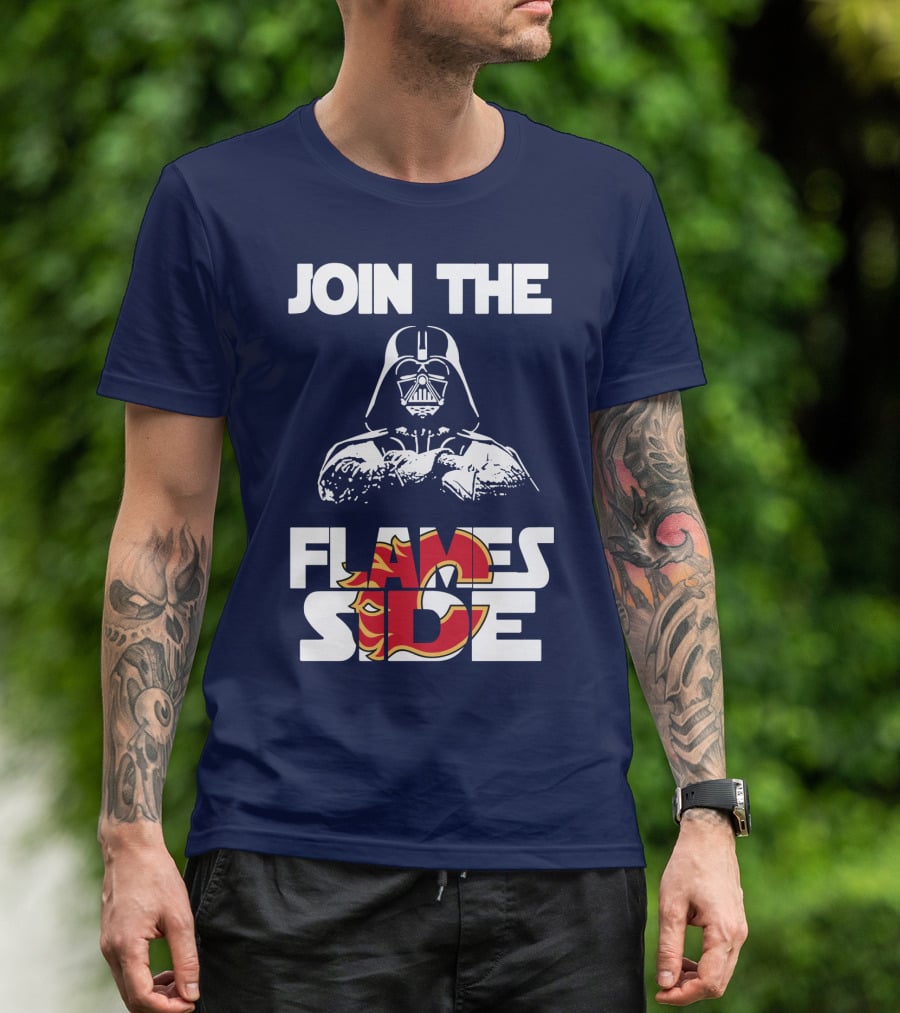 Join The Flames Side Calgary Flames T-Shirt