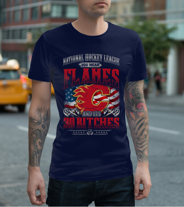 National Hockey League You Mean Flames And It's 30 Bitches T-Shirt