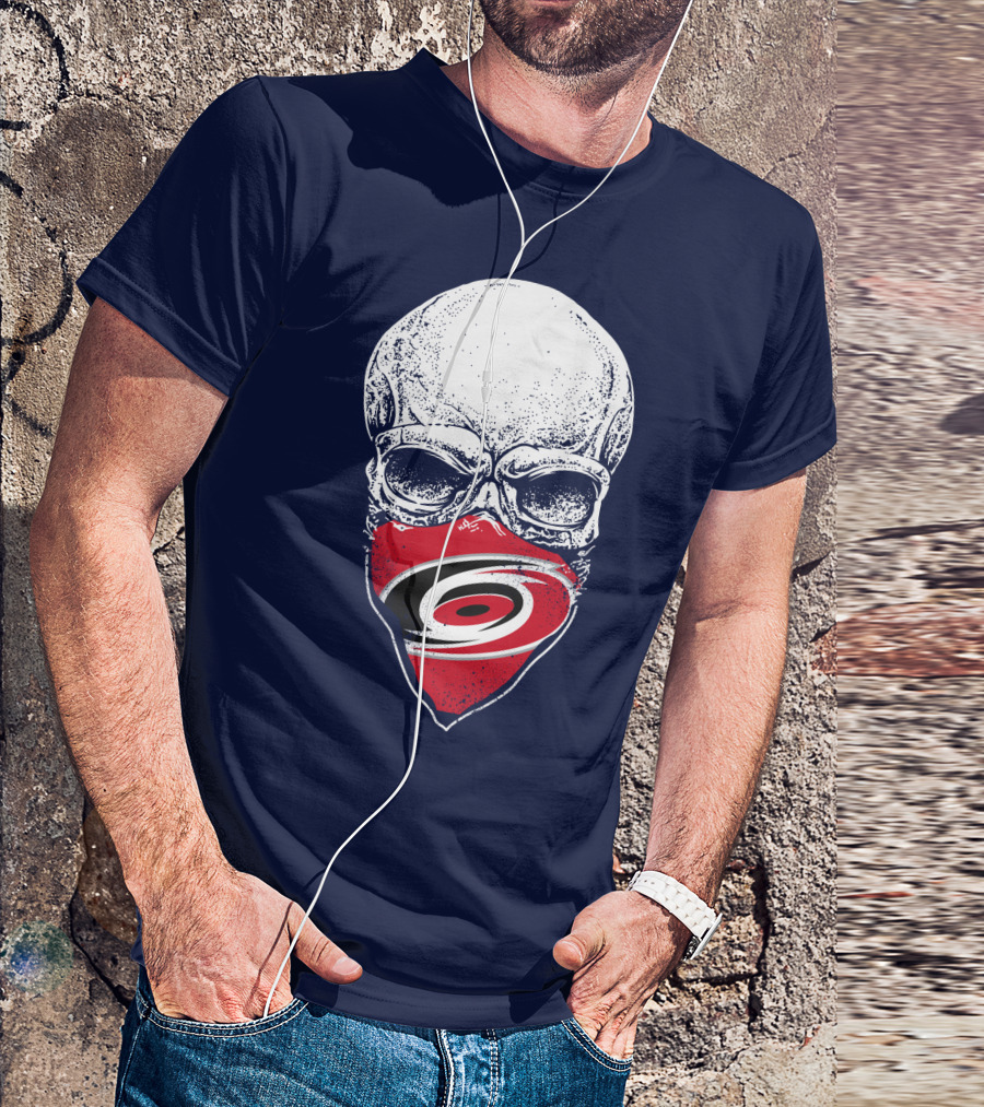 Carolina Hurricanes Skull Mask T-Shirt