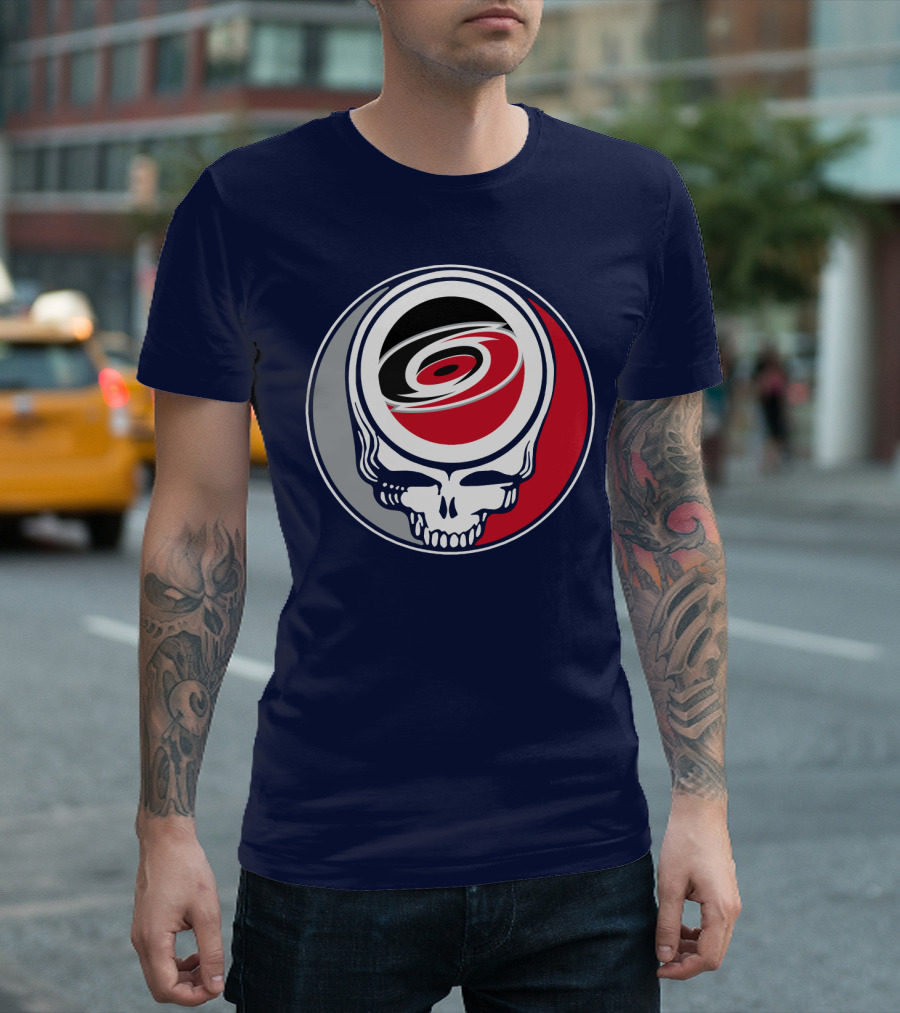 Carolina Hurricanes Grateful Dead Skull T-Shirt