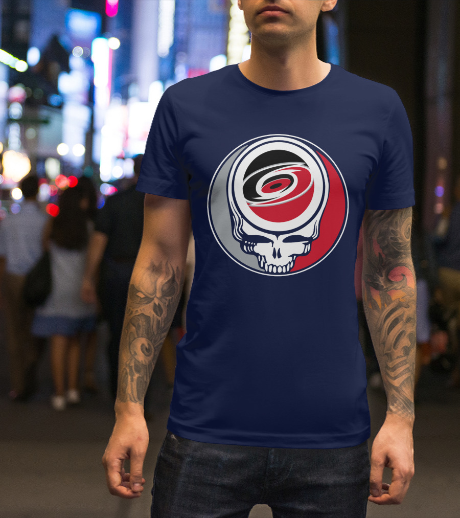 Carolina Hurricanes Grateful Dead Skull T-Shirt