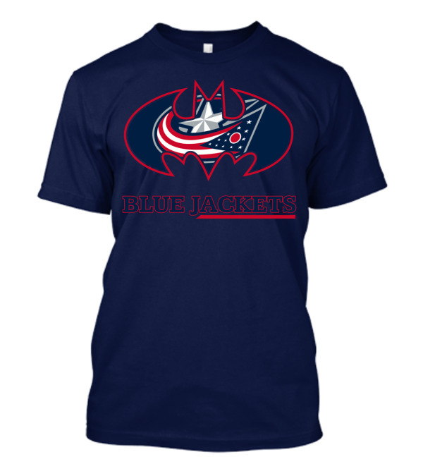Blue Jackets Bat Emblem Fusion T-Shirt
