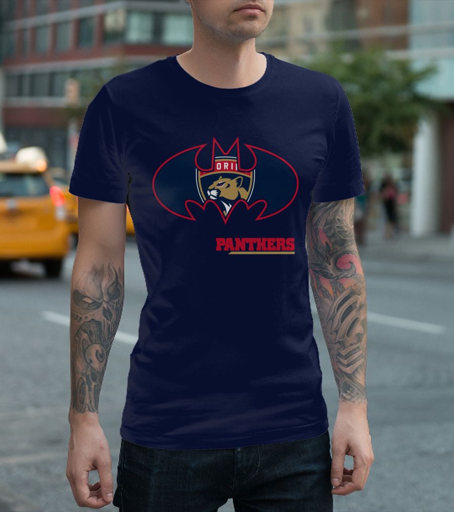 Florida Panthers Bat Symbol Badge T-Shirt
