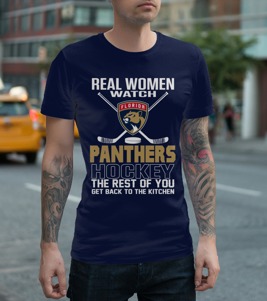 Real Women Watch Florida Panthers Hockey T-Shirt
