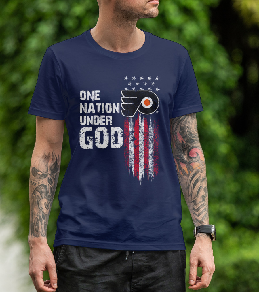 One Nation Under God Philadelphia Flyers T-Shirt