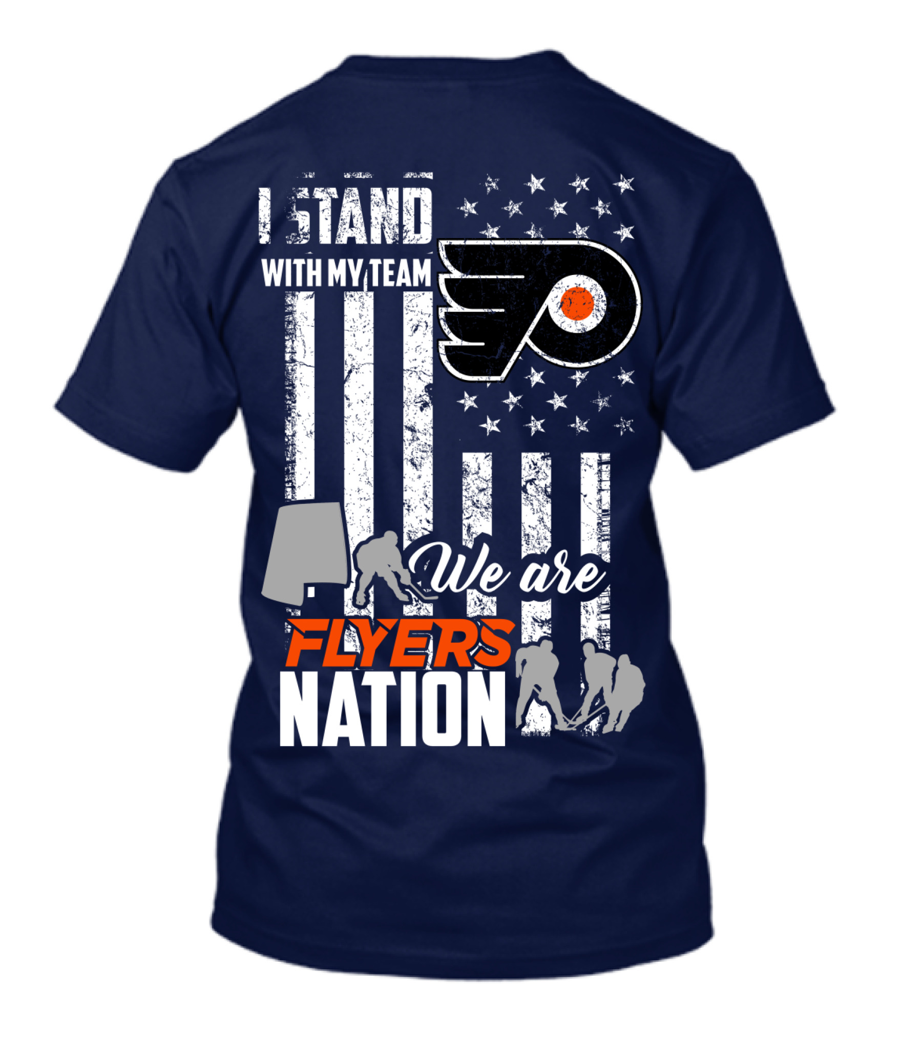 I Stand With My Team We Are Flyers Nation T-Shirt