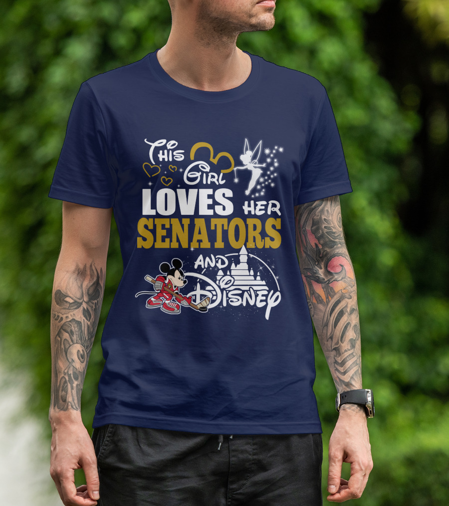 This Girl Loves Her Senators And Disney T-Shirt