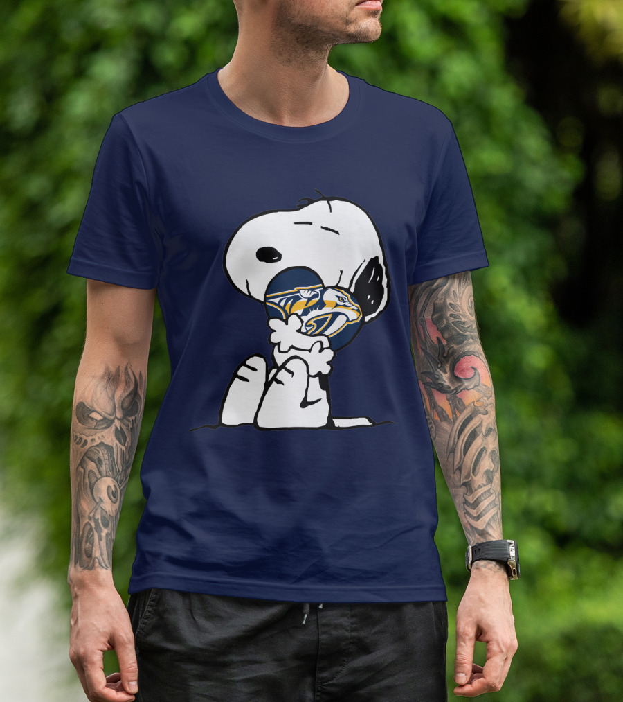Snoopy Hugging Nashville Predators T-Shirt