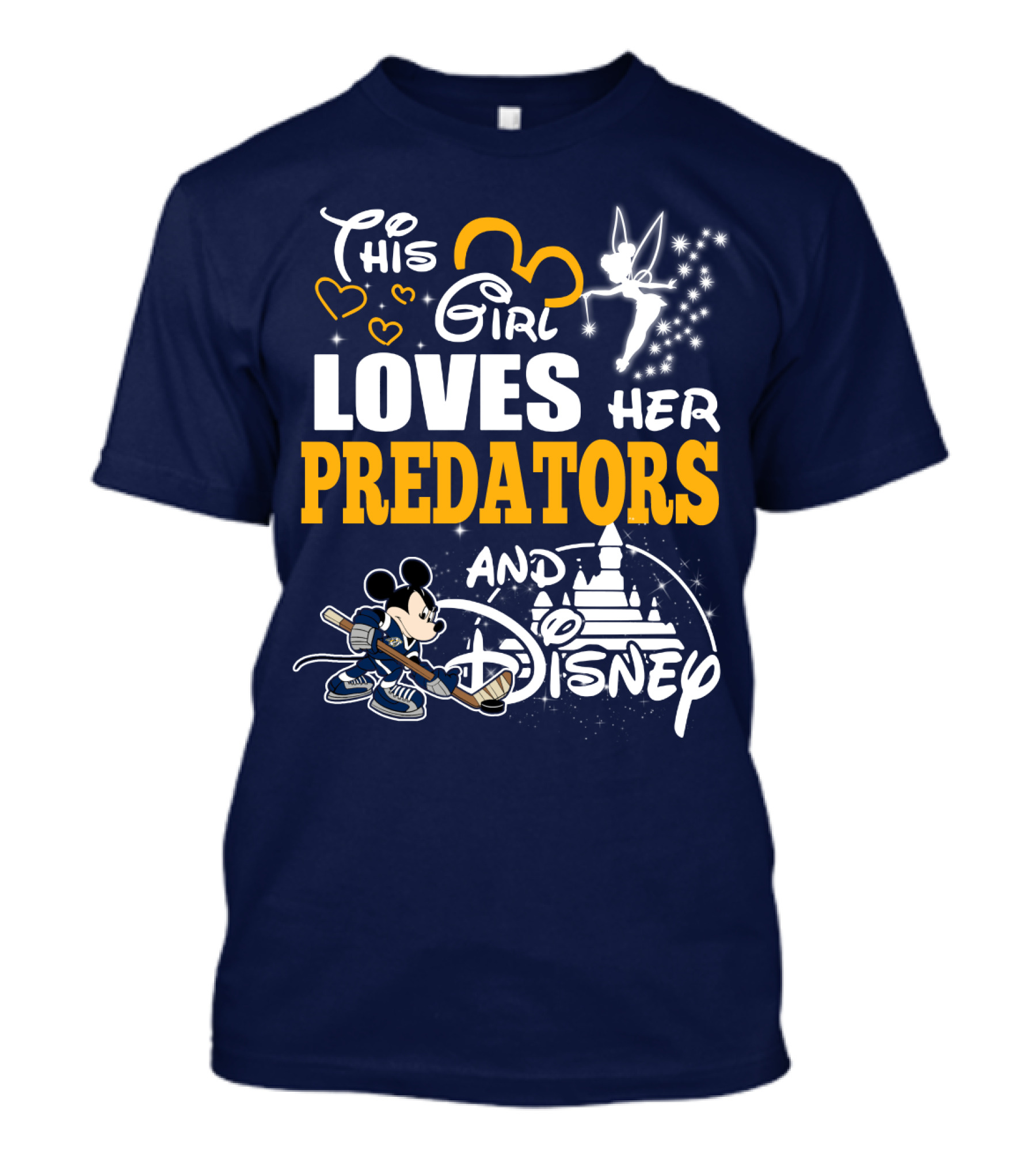 This Girl Loves Her Predators And Disney T-Shirt