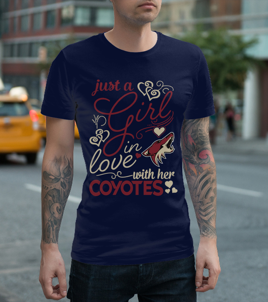 Just A Girl In Love With Her Coyotes T-Shirt