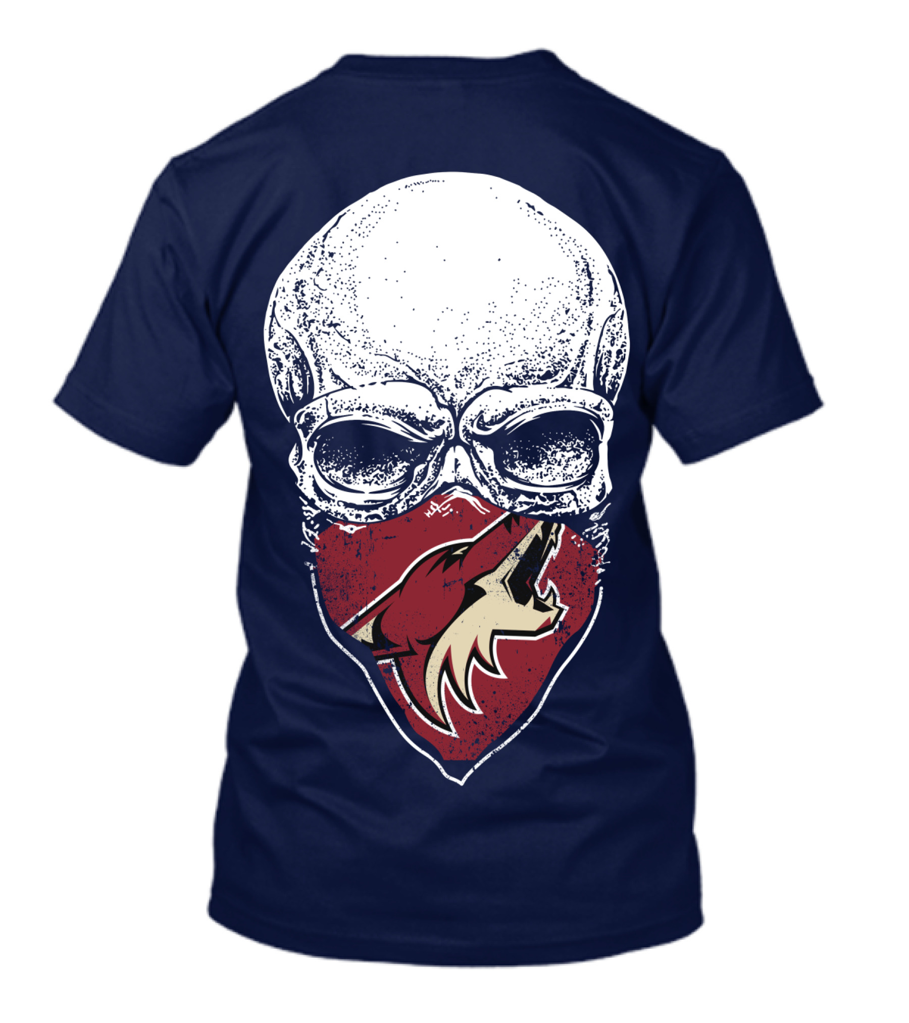 Arizona Coyotes Skull Logo With Coyote Mask T-Shirt