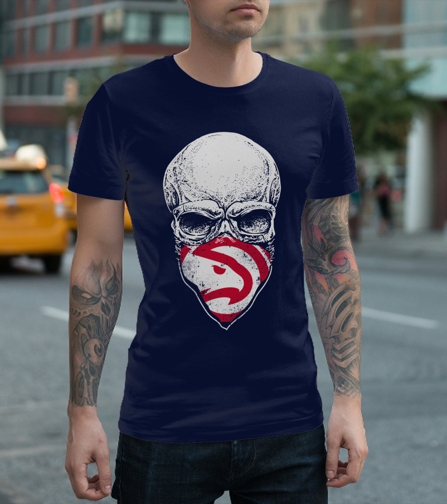 Atlanta Hawks Skull T-Shirt