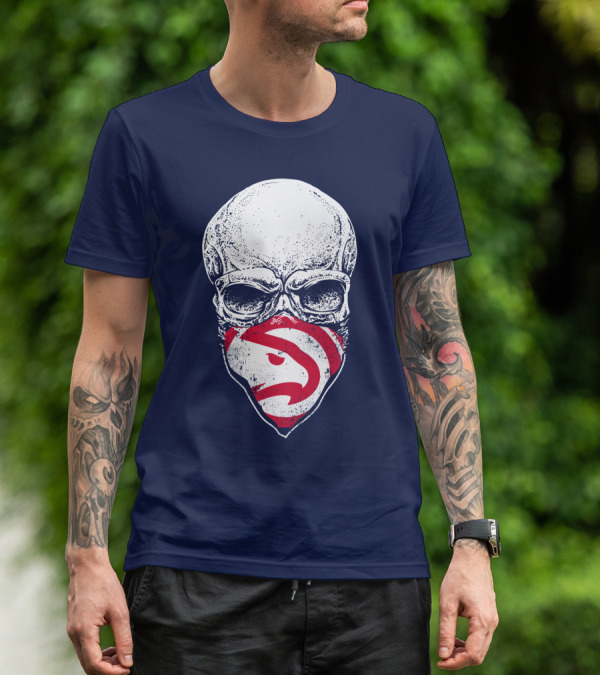 Atlanta Hawks Skull T-Shirt