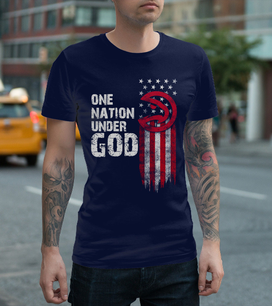 One Nation Under God Atlanta Hawks T-Shirt