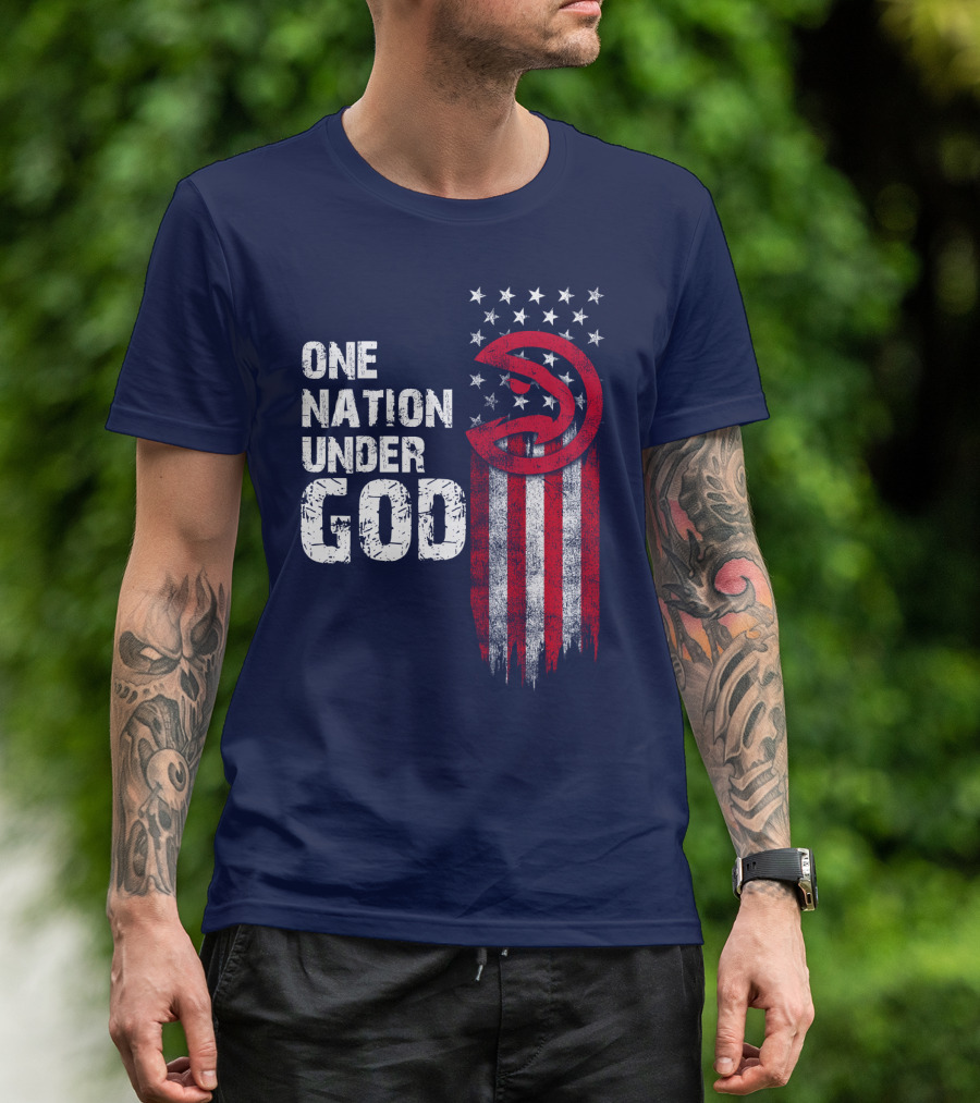 One Nation Under God Atlanta Hawks T-Shirt