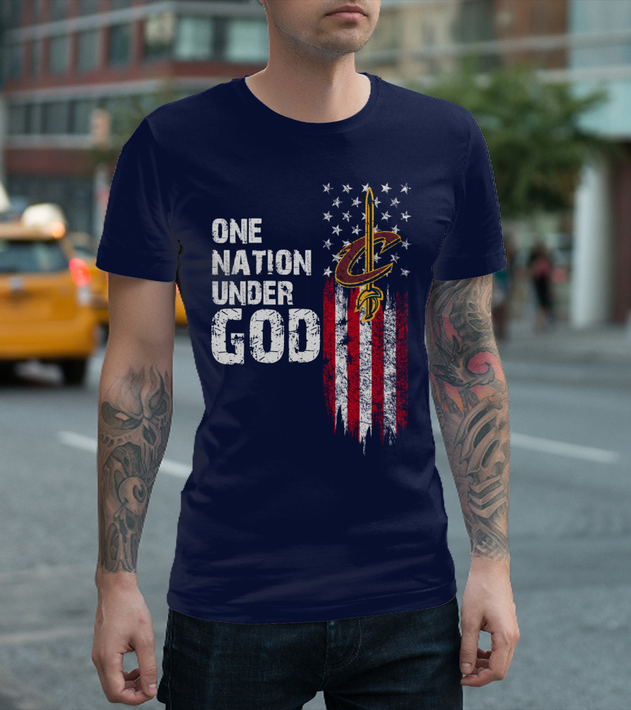 One Nation Under God Cleveland Cavaliers T-Shirt