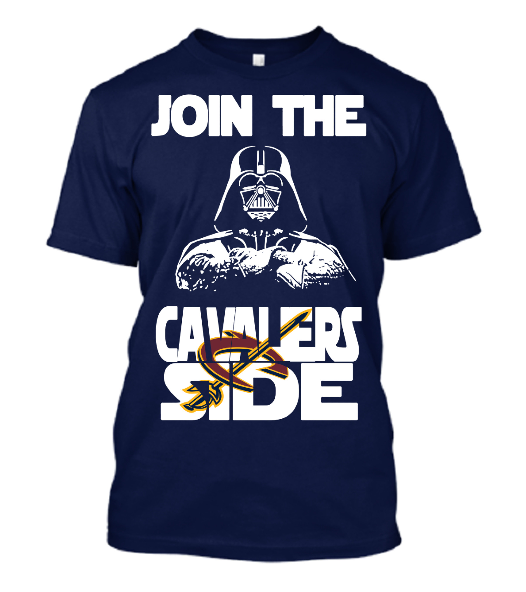 Join The Cavaliers Side Cleveland Cavaliers Star Wars Darth Vader T-Shirt