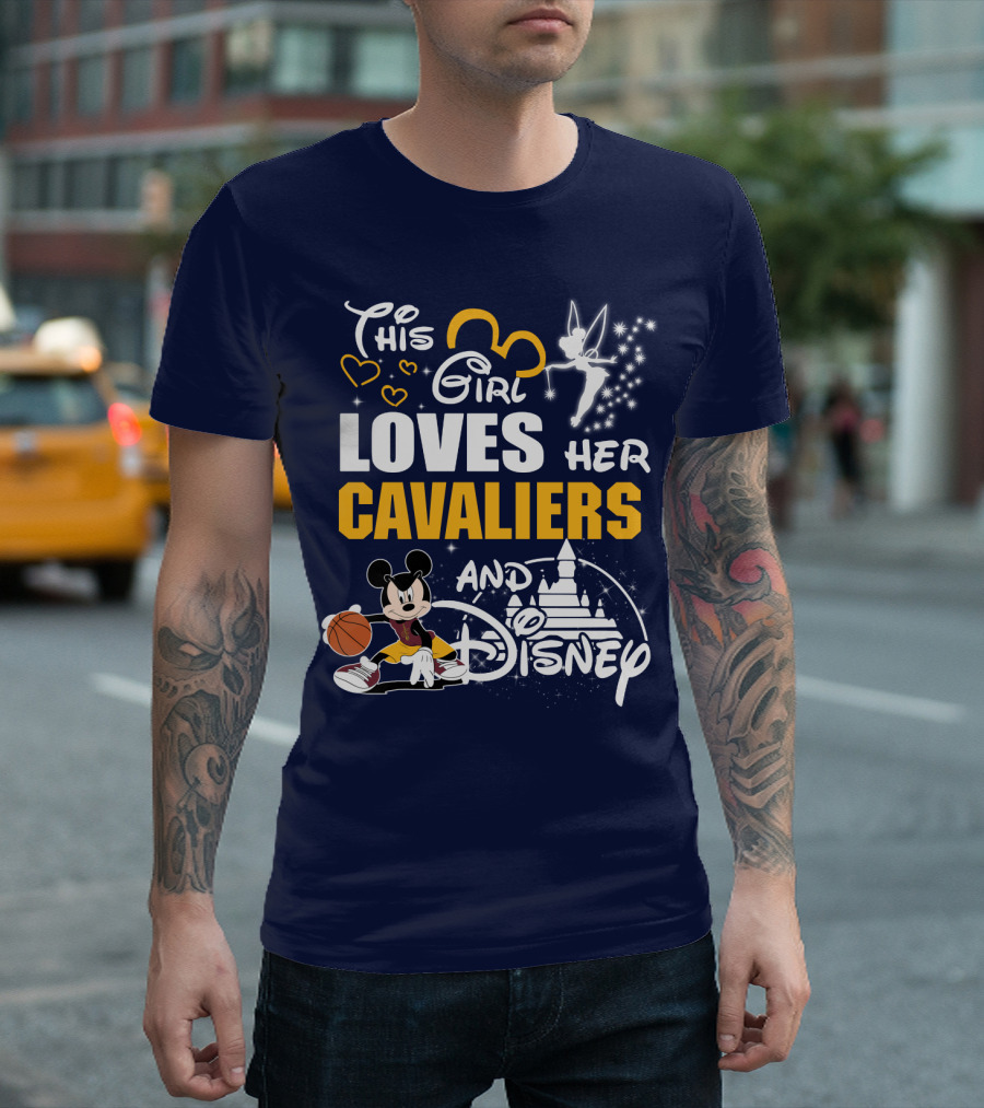 This Girl Loves Her Cavaliers And Disney T-Shirt