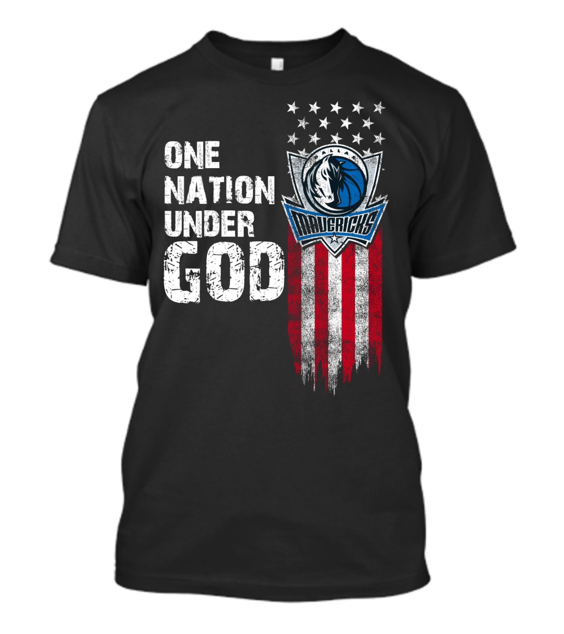 One Nation Under God Dallas Mavericks T-Shirt