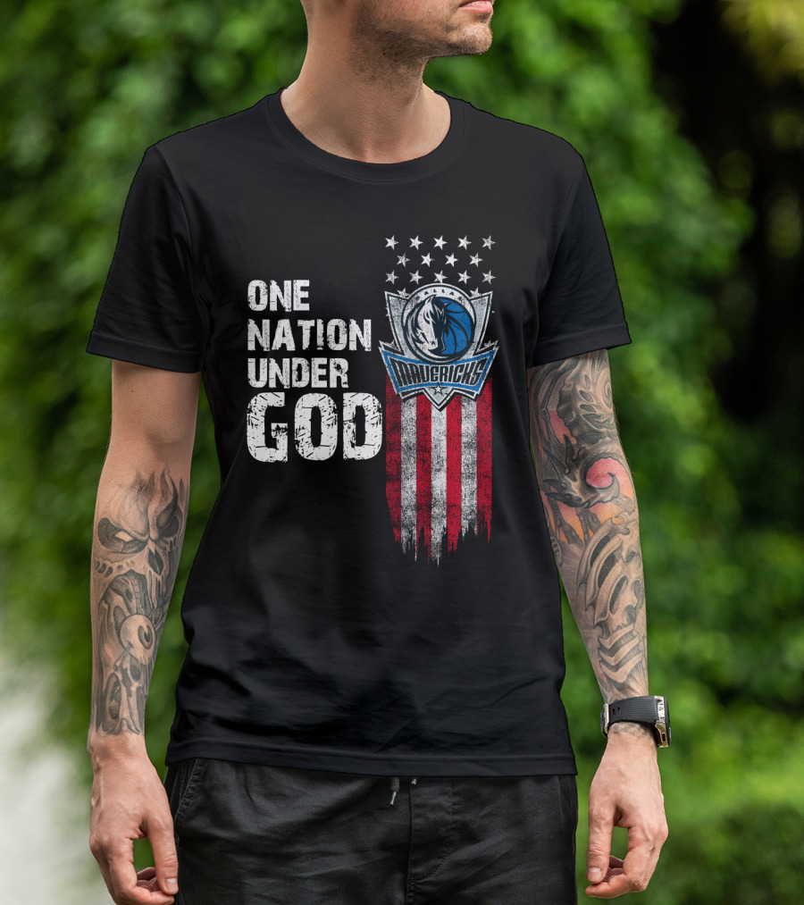 One Nation Under God Dallas Mavericks T-Shirt
