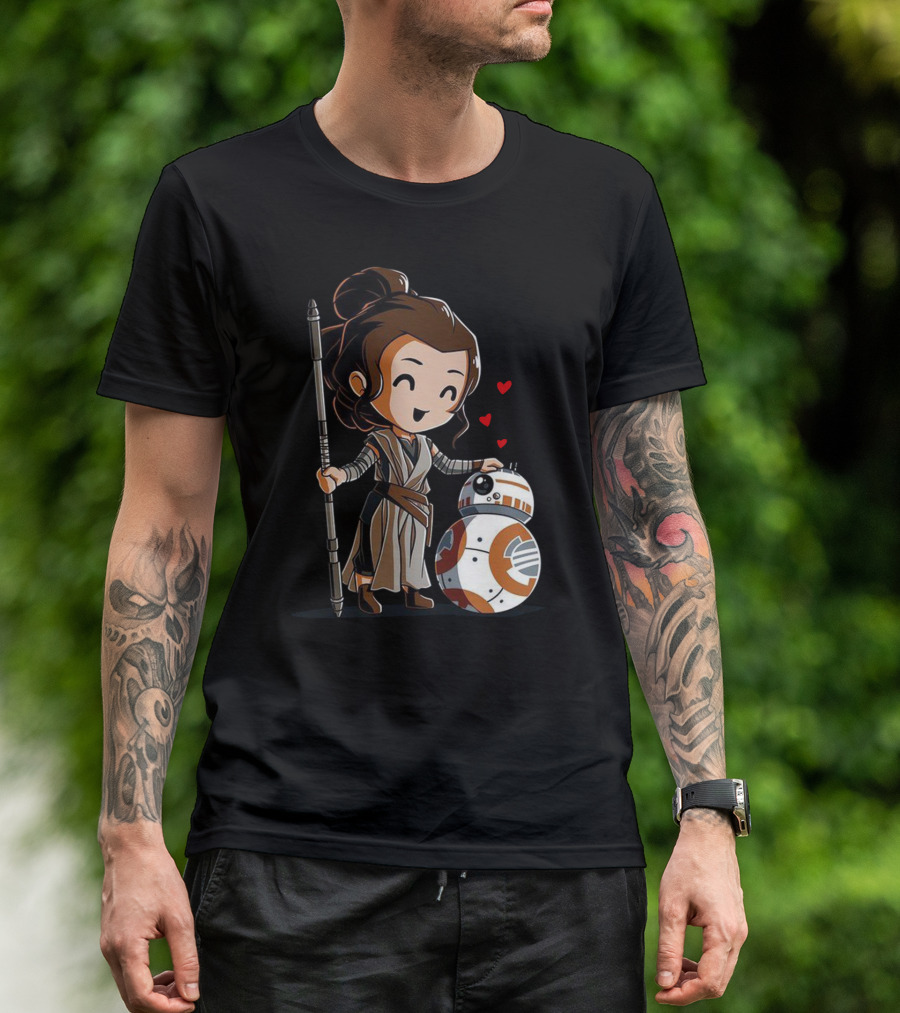 Rey Bb-8 Hearts T-Shirt