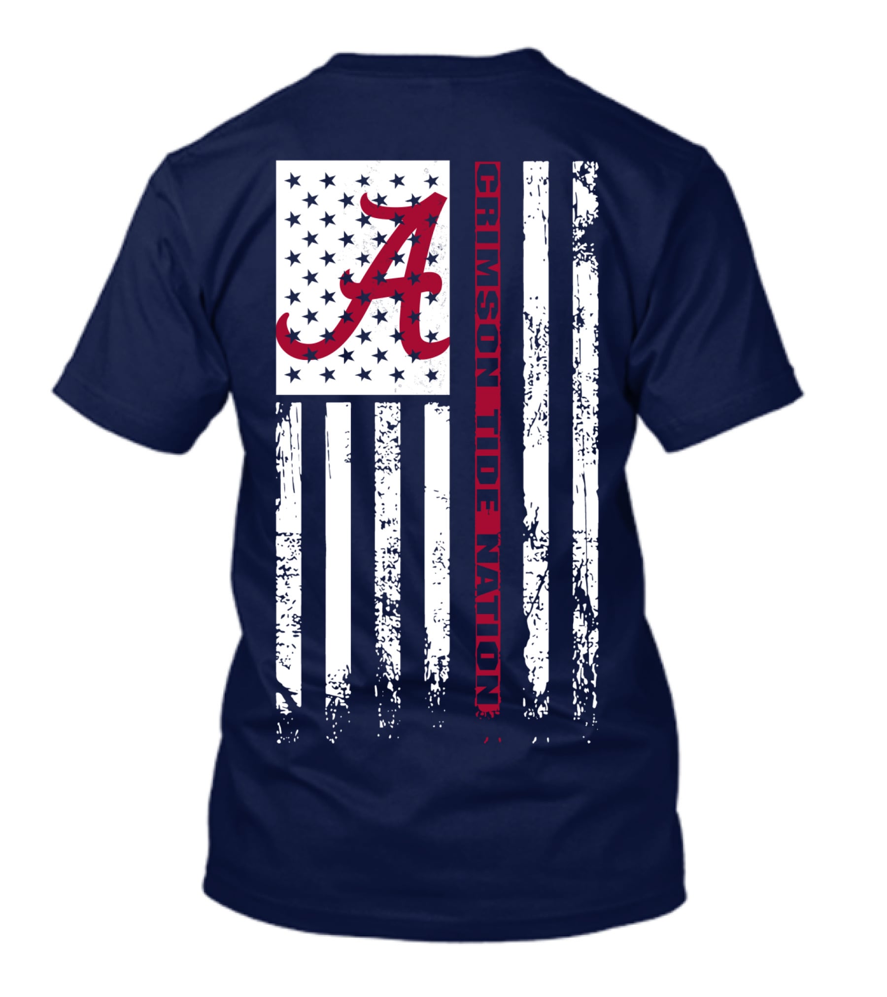 A Crimson Tide Nation Flag Stars Stripes Alabama T-Shirt
