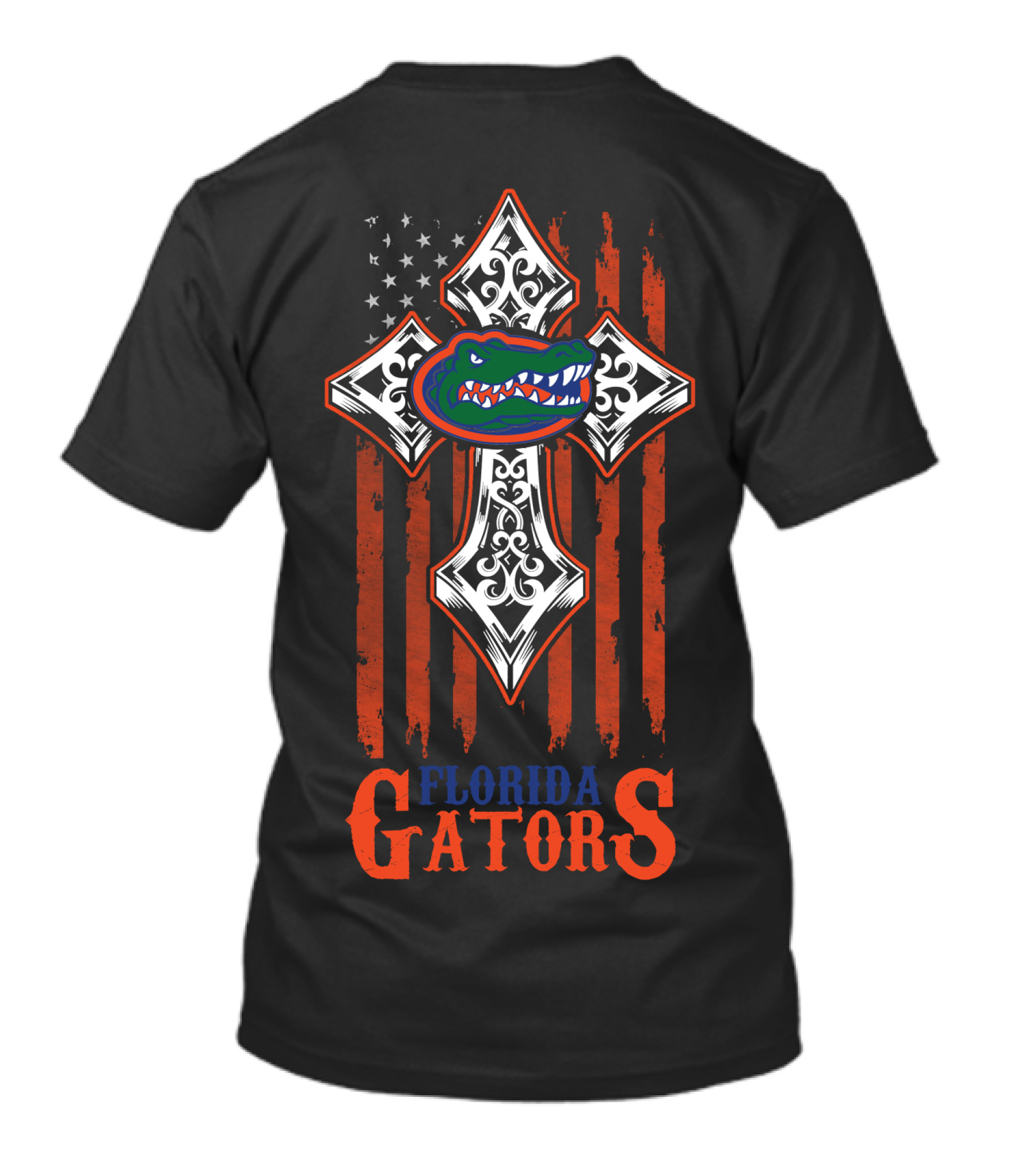 Florida Gators American Flag Cross T-Shirt