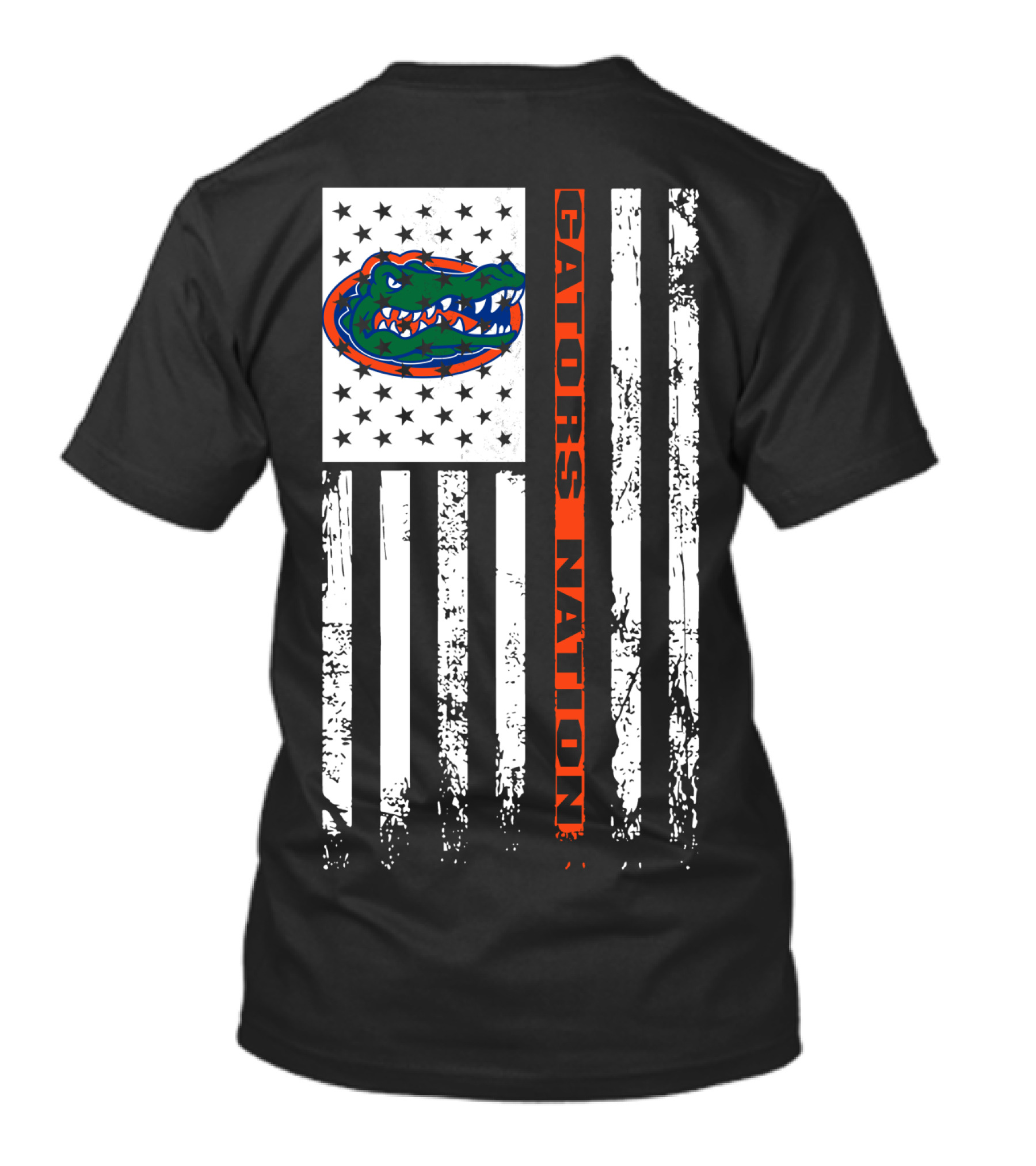 Florida Gators Nation Flag Logo With Stars And Stripes T-Shirt