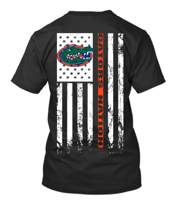 Florida Gators Nation Flag Logo With Stars And Stripes T-Shirt
