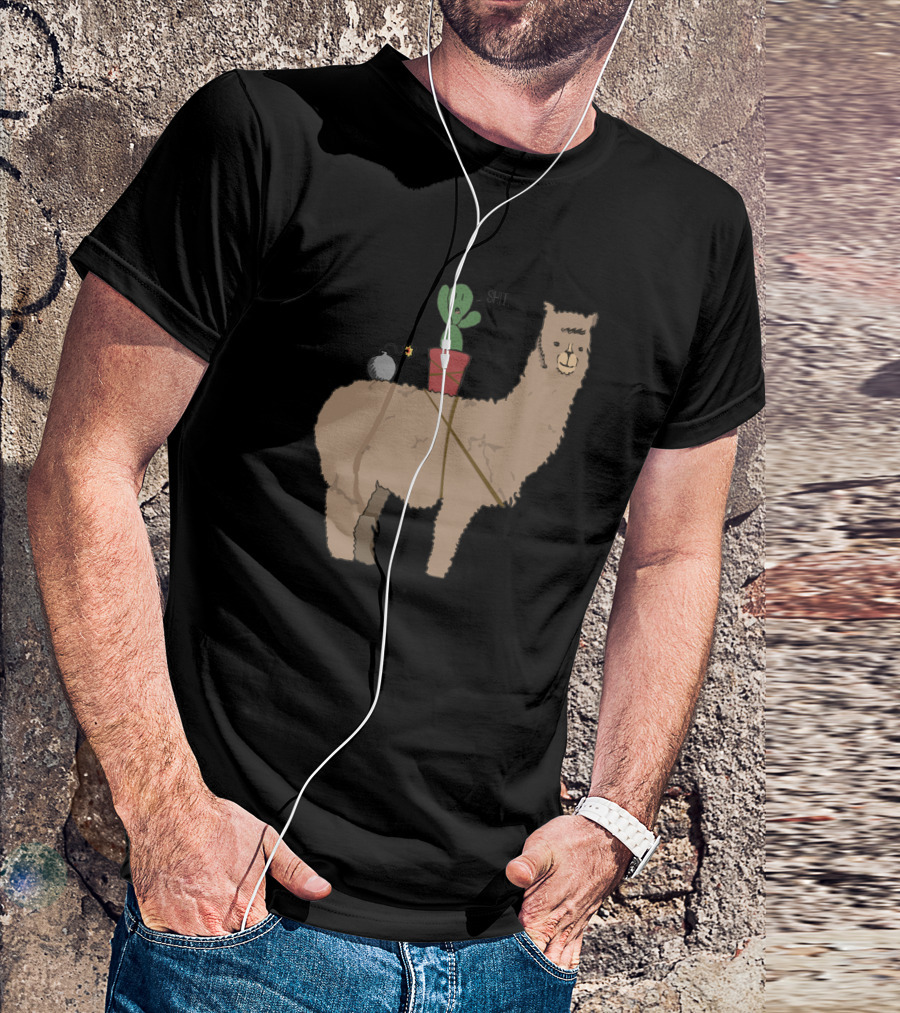 Alpaca Derp And Kektus Adventure With Explosive Humor T-Shirt