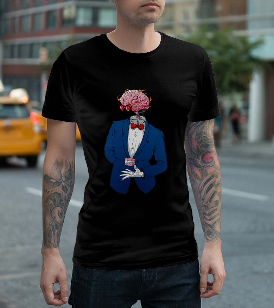 Anatomy 1112234 Brain Bow Tie Suit T-Shirt