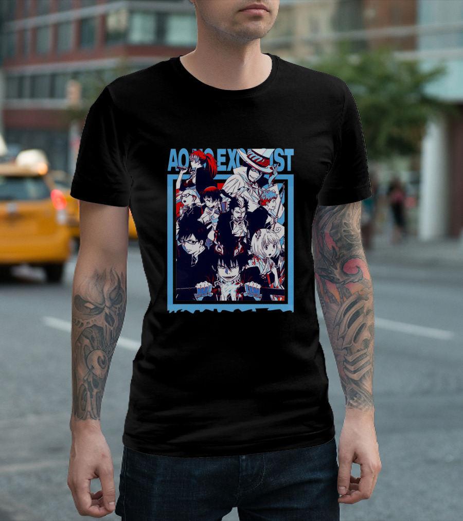 Ao No Exorcist 1477803 Anime Characters Collage T-Shirt