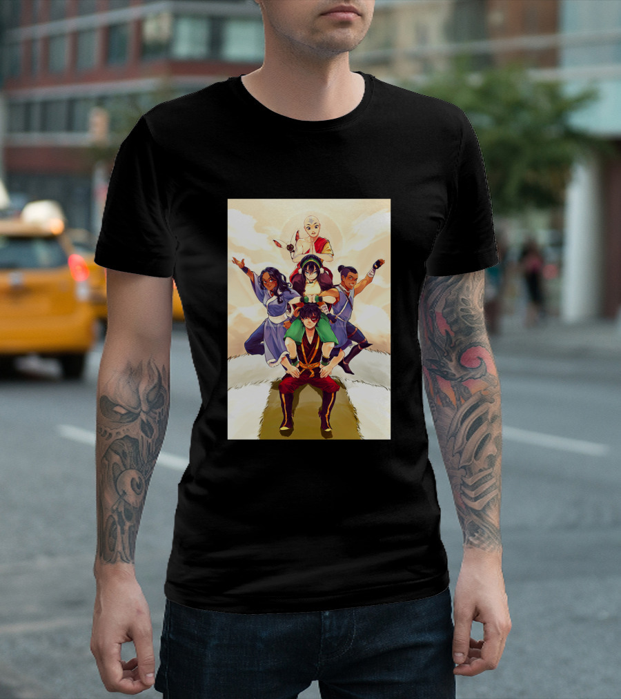 Avatar The Last Airbender Team Pyramid Clouds Sun 1367133 T-Shirt