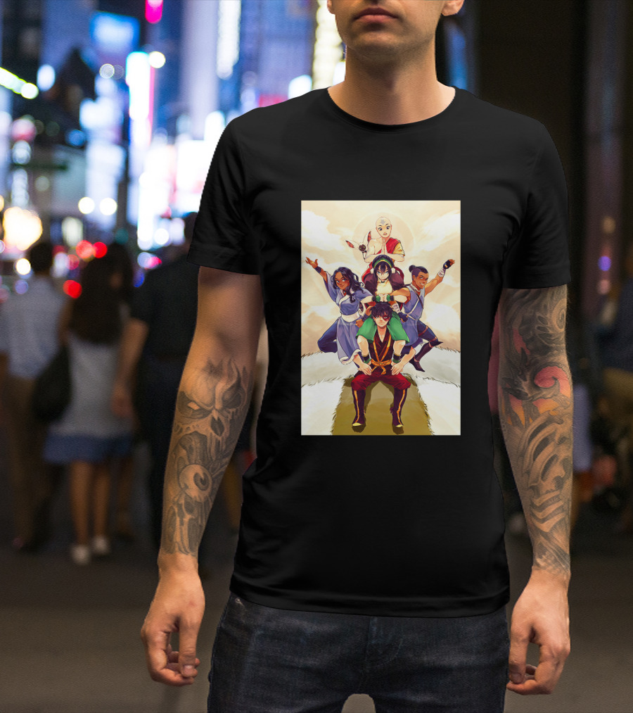 Avatar The Last Airbender Team Pyramid Clouds Sun 1367133 T-Shirt