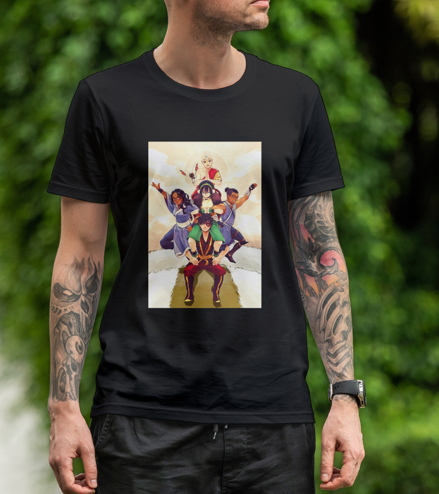 Avatar The Last Airbender Team Pyramid Clouds Sun 1367133 T-Shirt