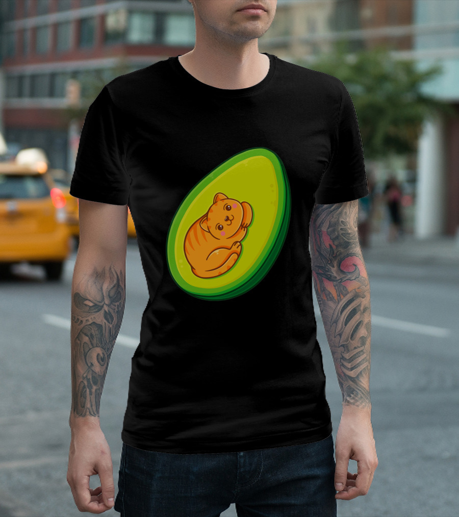 Avocato Cute Cat in Avocado 1635797 T-Shirt