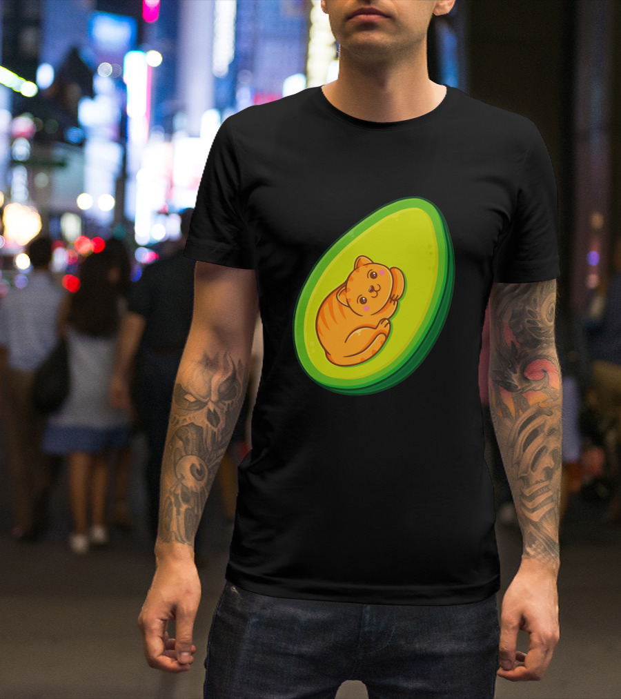 Avocato Cute Cat In Avocado 1635797 T-Shirt
