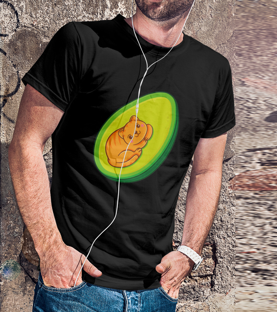 Avocato Cute Cat In Avocado 1635797 T-Shirt