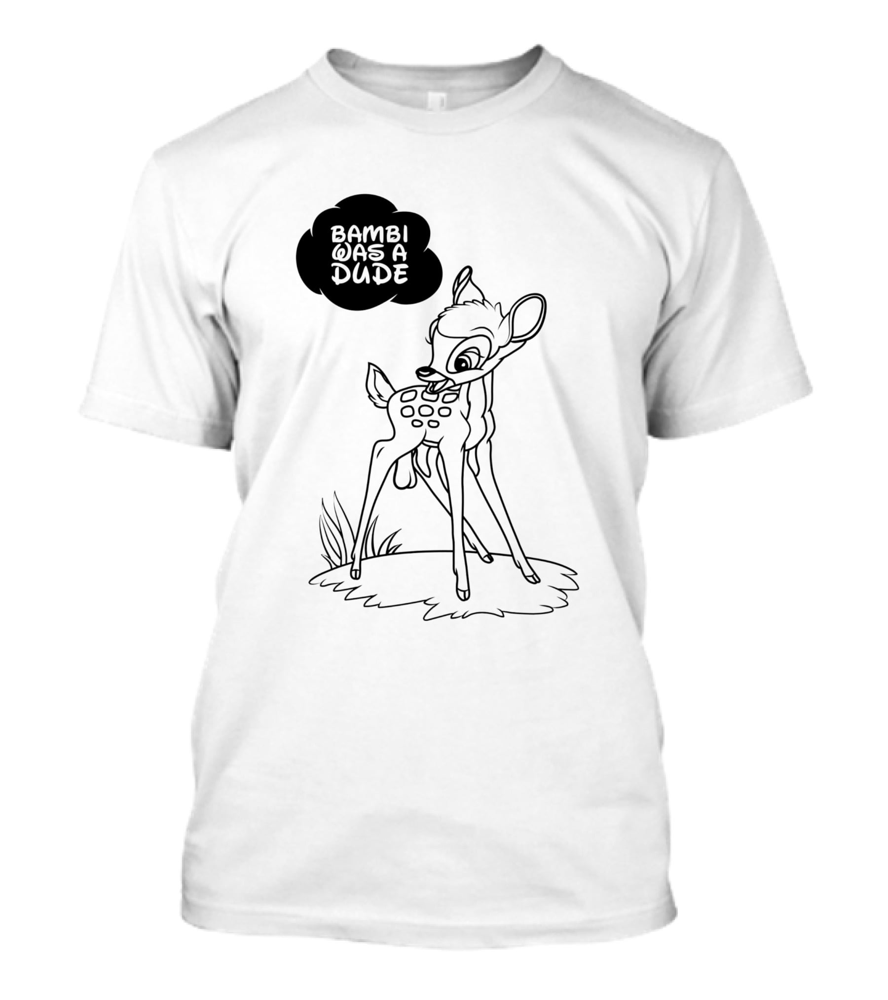 Bambi Was A Dude Deer Cartoon Classic T-Shirt