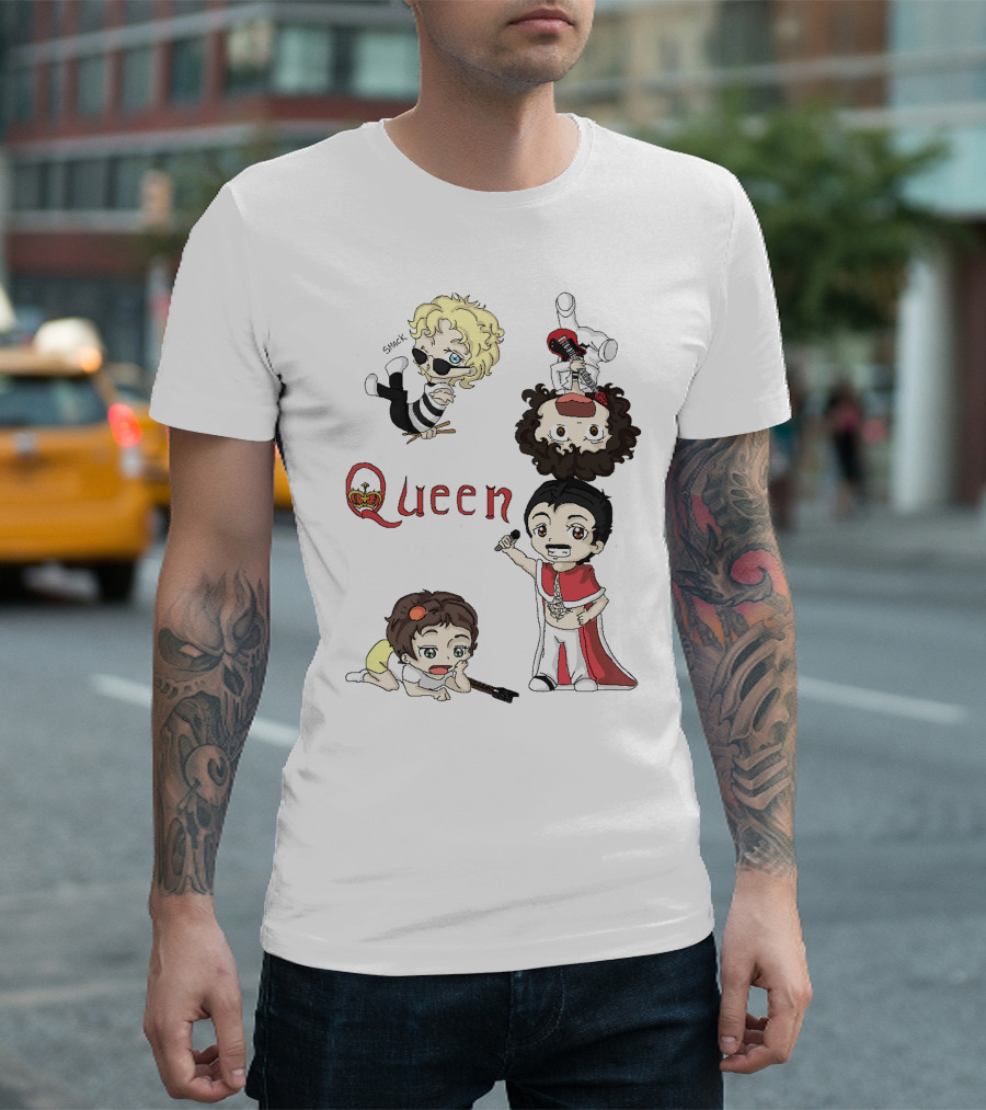 Queen Chibi Band Characters T-Shirt