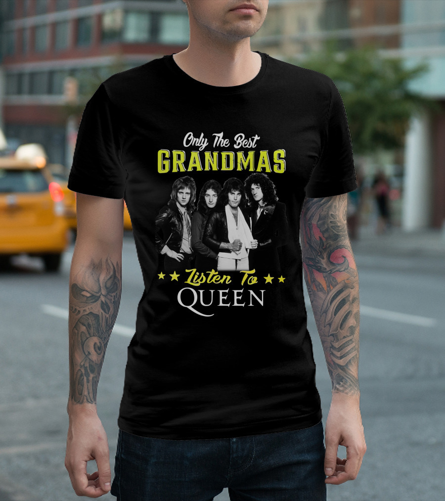 Only The Best Grandmas Listen To Queen T-Shirt