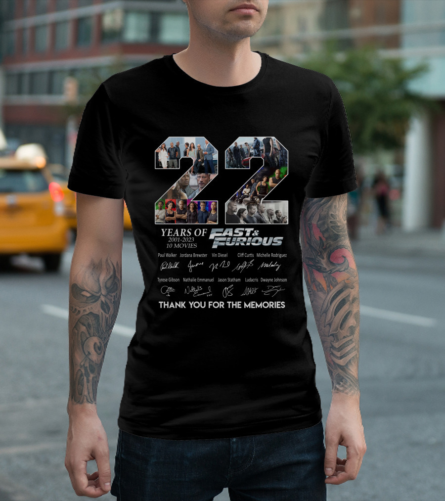 Fast and Furious 22 Anniversary Collection T-Shirt