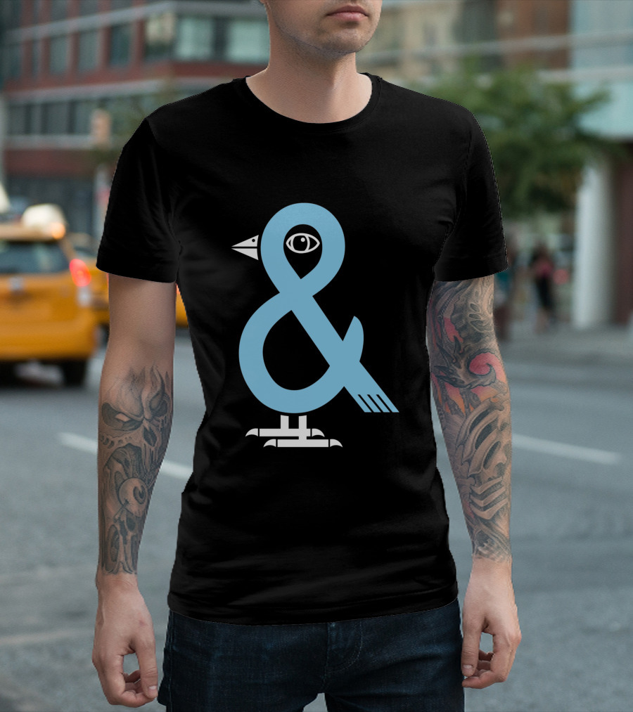A Bird In The 'And Ampersand Bird Illustration 809179 T-Shirt