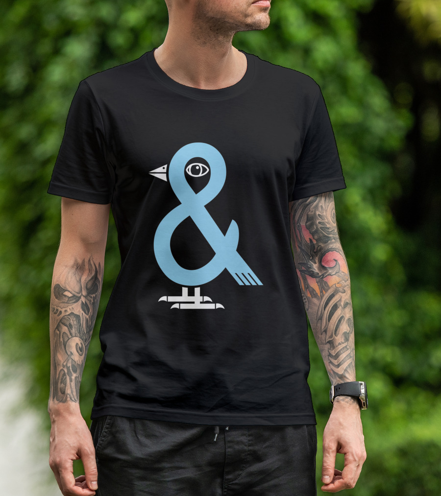 A Bird In The 'And Ampersand Bird Illustration 809179 T-Shirt